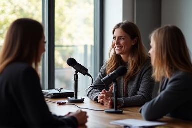 Image representing podcast recording.